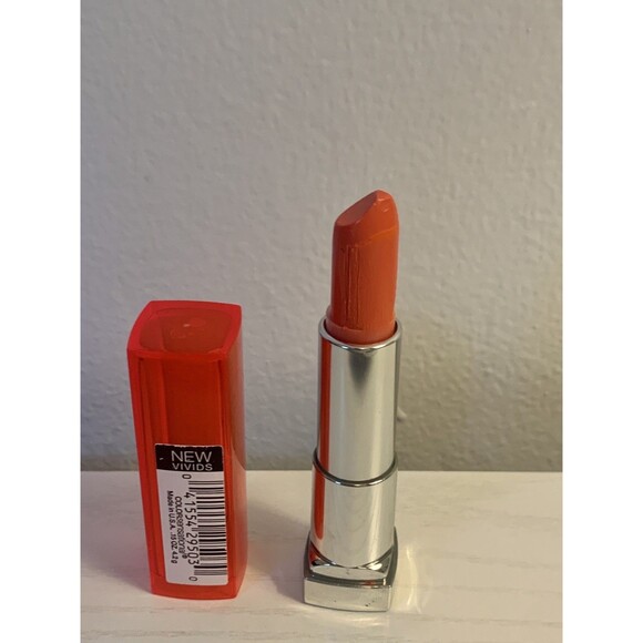 Maybelline Color Sensational Lipstick #870 Shocking Coral NWOB Damaged Tip *SEE - Picture 5 of 10